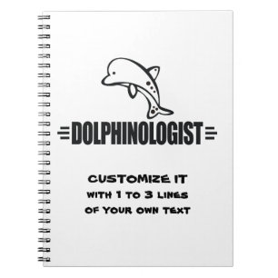 Funny Custom Dolphins Spiral Notebook