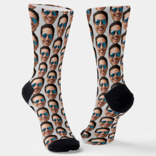 Funny Custom Face Photo Crew Socks