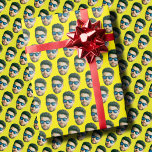 Funny Custom Face Photo Head Wrapping Paper<br><div class="desc">Funny Custom Face Photo Head Wrapping Paper, Replace the face with your favourite photo (make sure to crop as much to the face as possible and use an app to remove the background) and personalise this funny Christmas Holiday Wrapping Paper with your kid, husband, or boyfriend on it! Also a...</div>