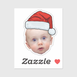 Funny Custom Face Photo Santa Head Christmas