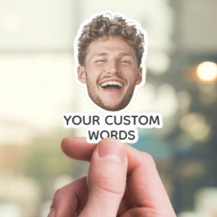 Funny Custom Face photo with Personalised Text