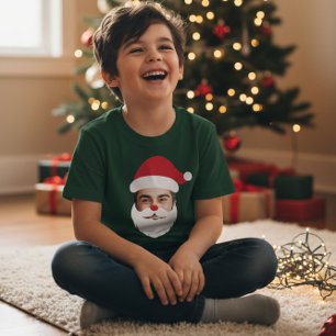 Funny Custom Face Swap Santa Claus Christmas T-Shirt