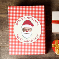 Funny Custom Face Swap Santa Claus Christmas Text