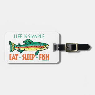 Funny Custom Fishing Luggage Tag