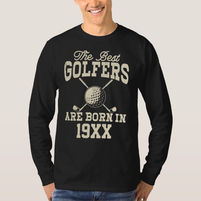 Funny Custom Golf Year Born Name  T-Shirt (Front)
