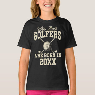 Funny Custom Golf Year Born Name  T-Shirt