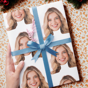 Funny Custom Heads Photo Gift Wrap   Custom Face
