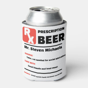FUNNY! 🍺 Custom Joke Prescription Beer Cooler