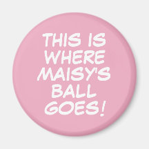 Funny Custom Message Pink Golf Ball Marker