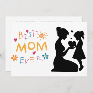 Funny Custom Mother's Day Flat Greeting Card