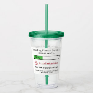 Funny custom name Finnish Summer tumbler