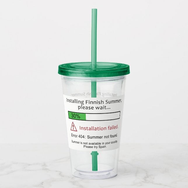 Funny custom name Finnish Summer tumbler (Front)
