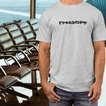 Funny Custom Name & GPT Dad Co-Worker Birthday T-Shirt<br><div class="desc">Looking for the perfect mix of tech humour and personal touch? Our custom “YourNameGPT” T-shirt lets you add any name or nickname, from “DaveGPT” to “BossGPT”, for a funny, AI inspired twist on classic present-giving. Whether you’re shopping for a birthday, Father’s Day, or just a Monday pick-me-up, this shirt is...</div>