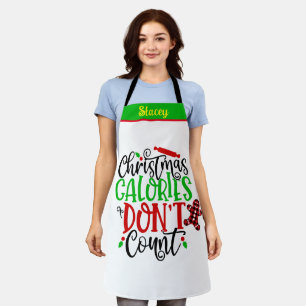 Funny Custom Name Personalised Baker's Christmas Apron