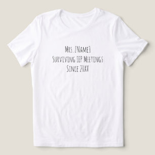 Funny Custom Name Sped Teacher Tri-Blend Shirt