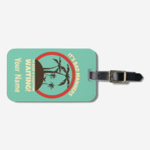 Funny Custom Name Travel Backpacker  Luggage Tag