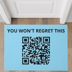 Funny Custom QR Code Doormat