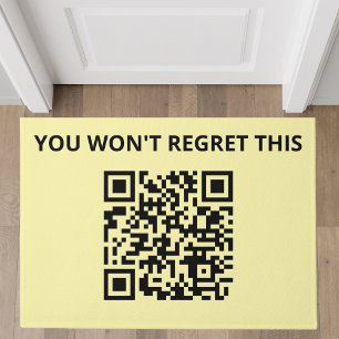 Funny Custom QR Code Doormat