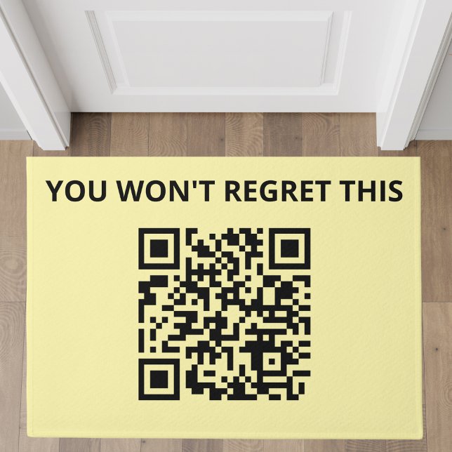 Funny Custom QR Code Doormat (Creator Uploaded)