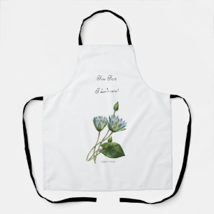 Funny custom Sarcastic Elegant Floral Nymphea  Apron