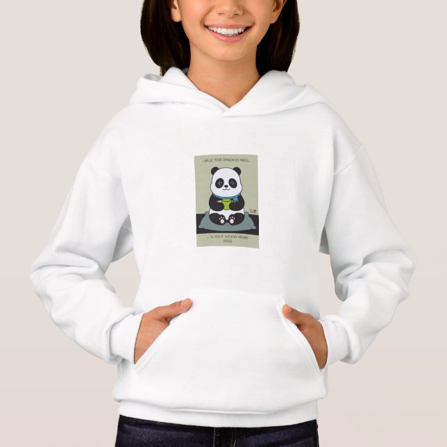 Funny Custom Sarcastic Panda Opinion Coworker Gift (Front)