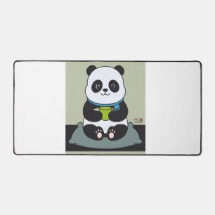 Funny Custom Sarcastic Panda Opinion Coworker Gift Desk Mat