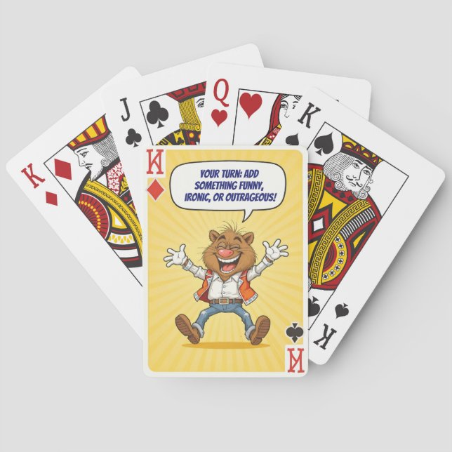 Funny Custom – Say Something Wild Edition Playing Cards (Back)