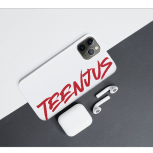Funny Custom Text Baby Billy's Quote Teenjus Red Case-Mate iPhone Case