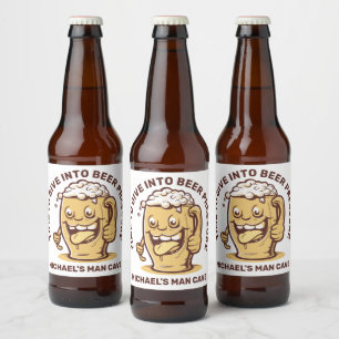 Funny Custom Text Beer Bottle Label
