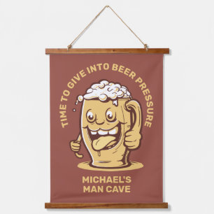 Funny Custom Text Beer Hanging Tapestry