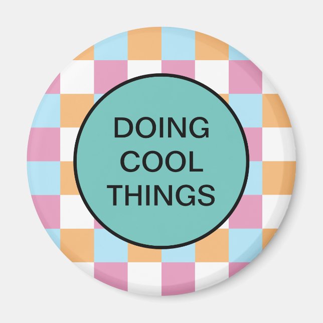 Funny custom text magnet (Front)
