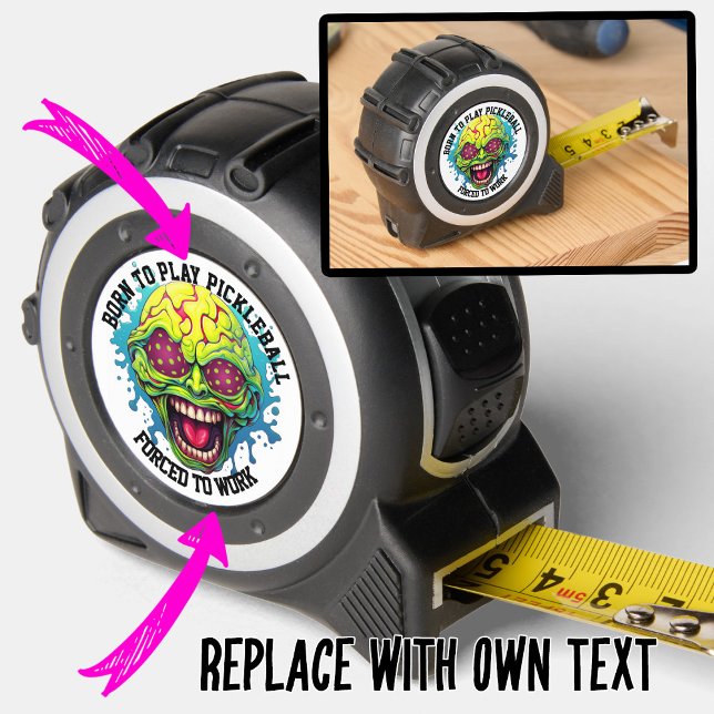 Funny custom text pickleball  1 (Funny custom text pickleball tape measure)