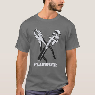 Funny custom text PLUMBER shirts