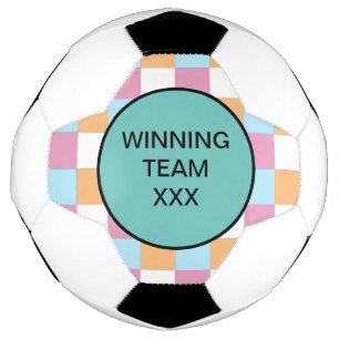 Funny custom text soccer ball
