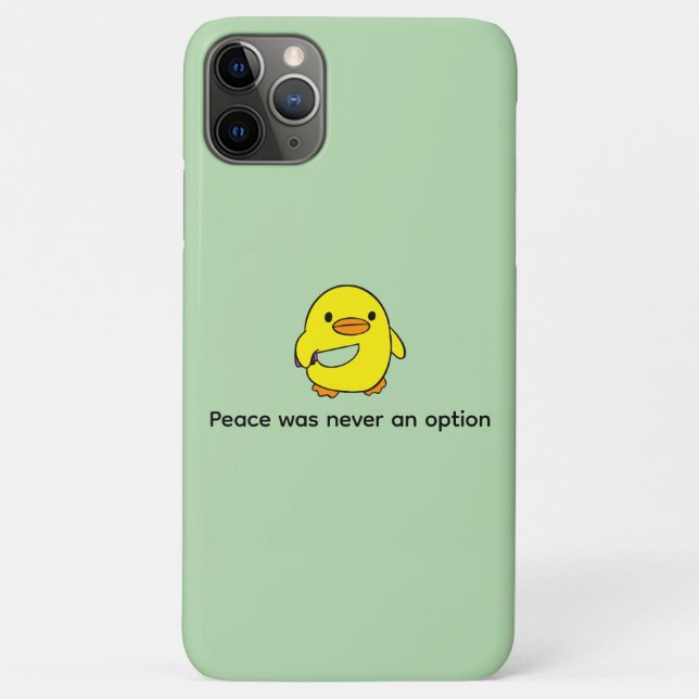 Funny Custom Text Yellow Duck Black  Case-Mate iPhone Case (Back)