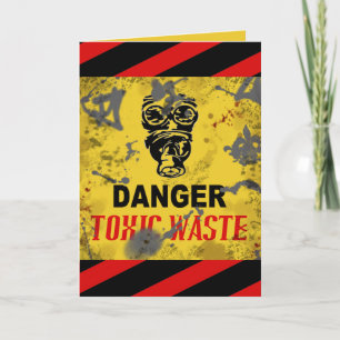Funny Custom "Toxic Waste" Adult Birthday Card