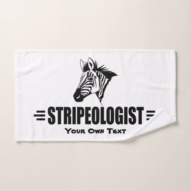 Funny Custom Zebra Lovers Hand Towel (Hand Towel)