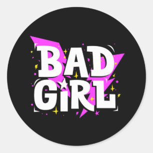 Funny Customisable Bad Girl Stickers