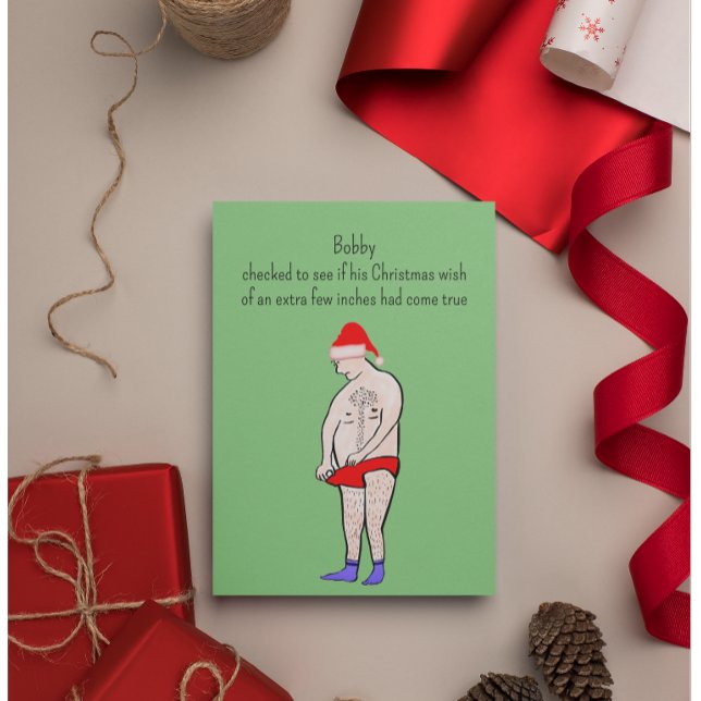 Funny Customisable Christmas Postcard (Creator Uploaded)