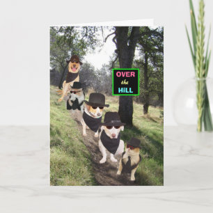 Funny Customisable Over the Hill Card