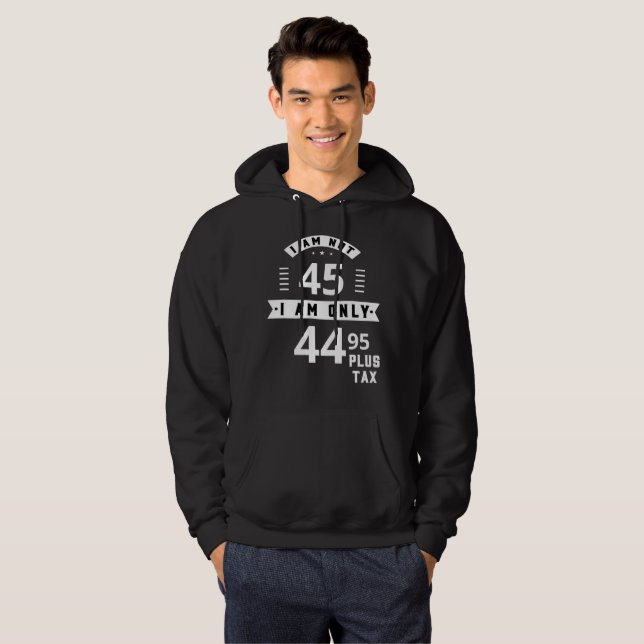 Funny Customisable Plus Tax Hooded Sweatshirt (Front Full)