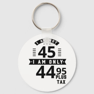 Funny Customisable Plus Tax Keychain