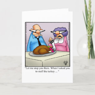 Funny Customisable Thanksgiving Greeting Card