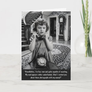 Funny Customisable Vintage Birthday Card