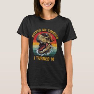 Funny cute 10th birthday 10 (ten) years old Trex p T-Shirt