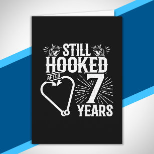 Funny Cute 7th Anniversary Couples Married 7 Years Card