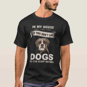 Funny Cute Adorable Boxer Dog Breed Design With Co T-Shirt