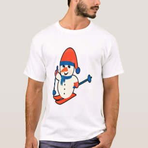 Funny, Cute And Beautiful Snowman Cartoon T- T-Shirt