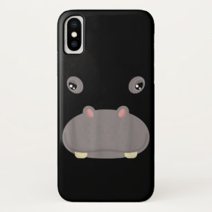 Funny Cute Animal Face Hippo Costume Halloween Case-Mate iPhone Case