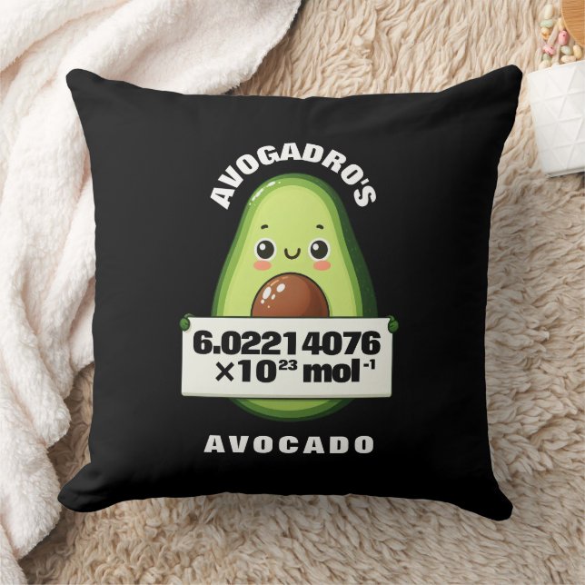 Funny Cute Avogadro's Avocado Cushion (Blanket)